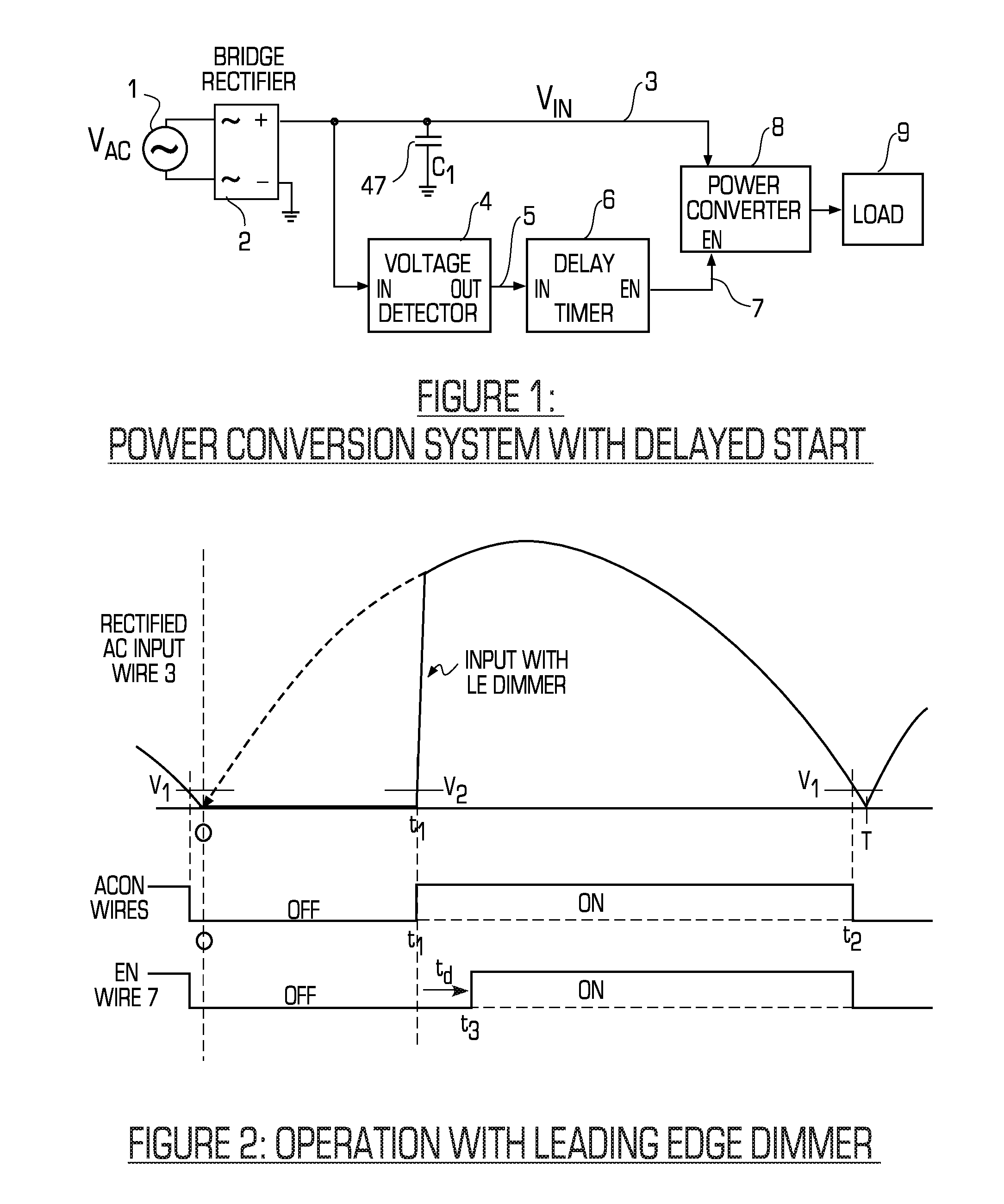 Method and apparatus for extending the power output range of a power converter used for a lighting system