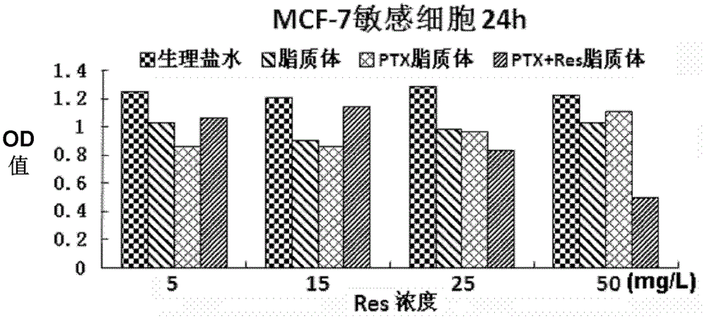 Drug-loaded liposome overcoming tumor drug resistance, preparation method and application thereof