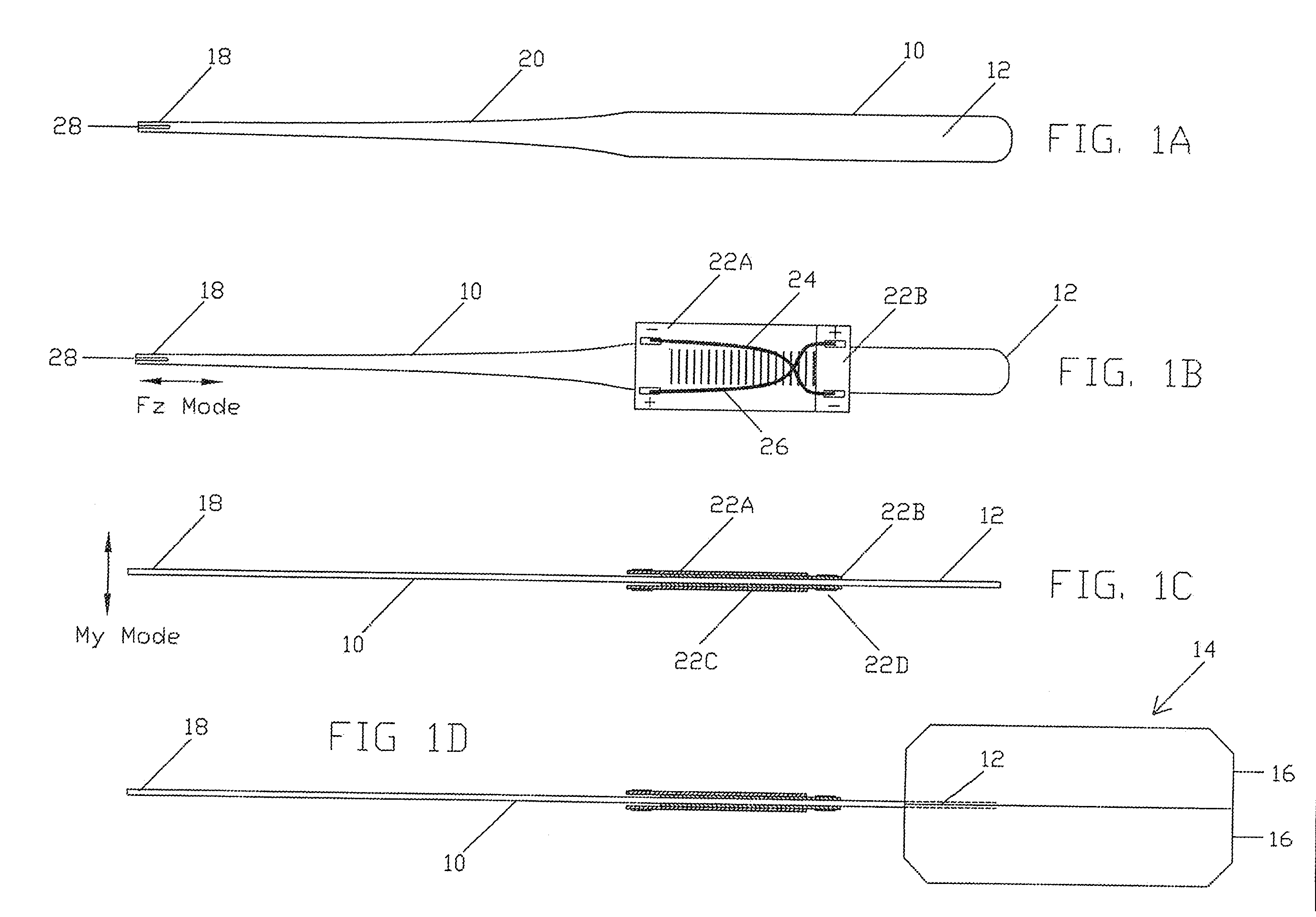 Surgical device for the removal of tissue employing a vibrating beam with cold plasma sterilization