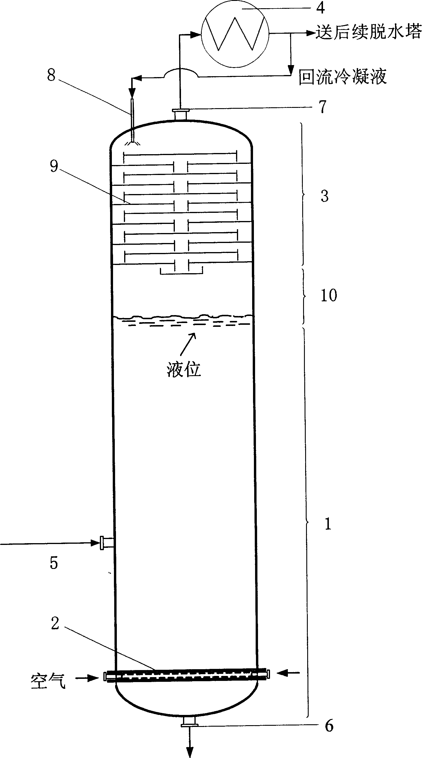 Oxidizing device for producing aromatic carboxylic acid