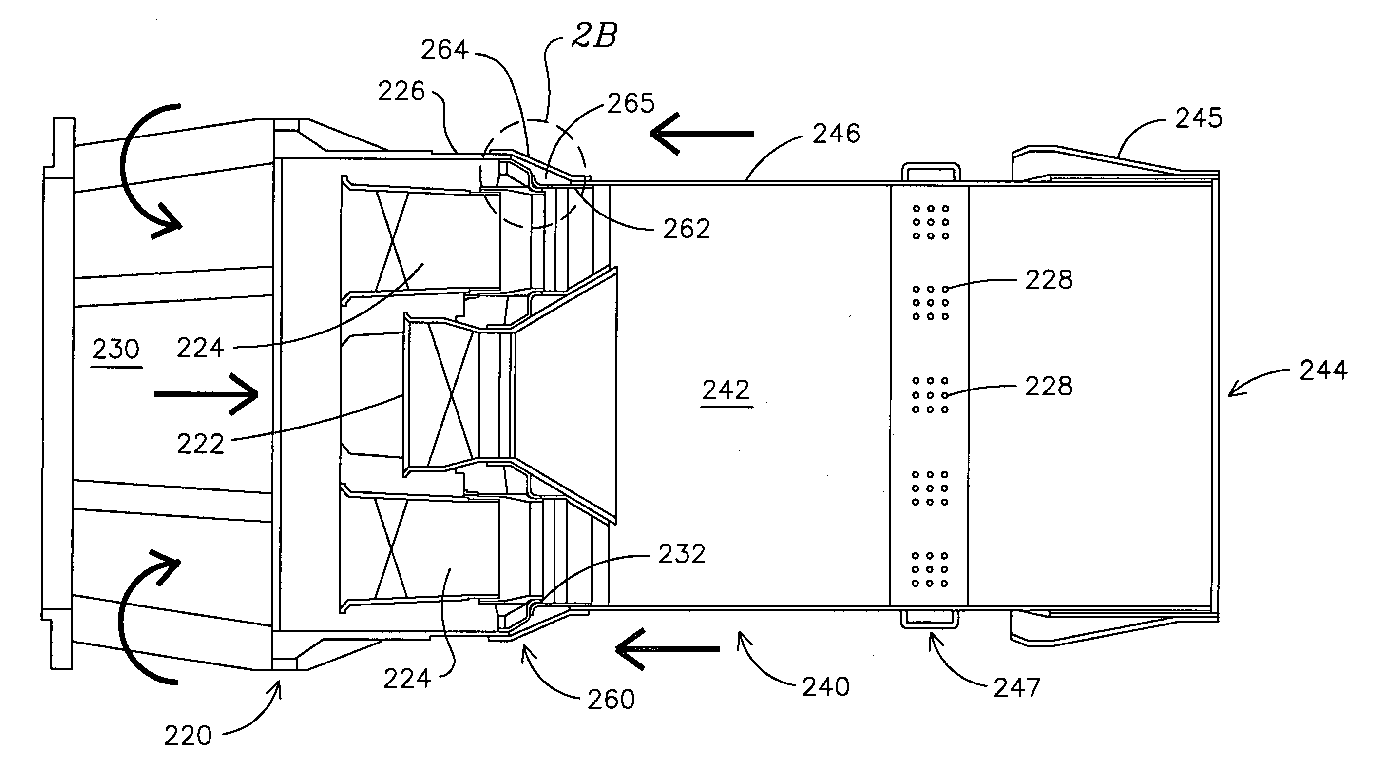 Resonator device at junction of combustor and combustion chamber