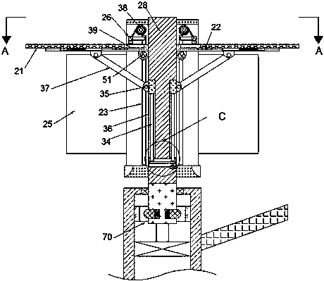 Solar street lamp capable of storing photovoltaic panels