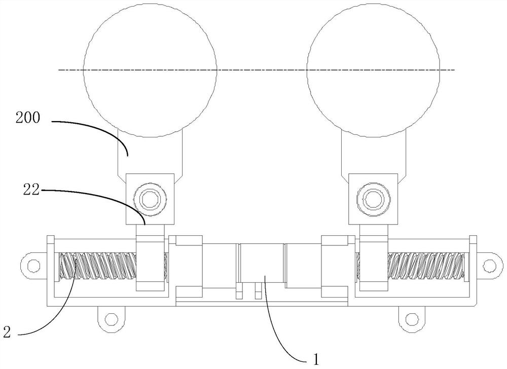 Pupil distance adjusting device and wearable equipment