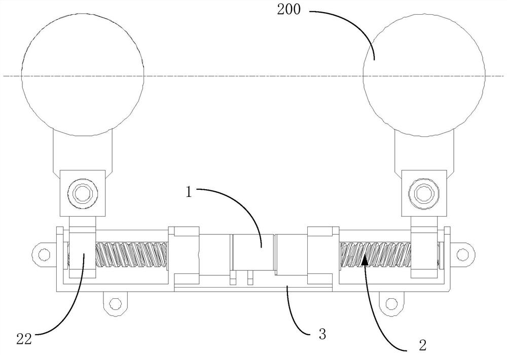 Pupil distance adjusting device and wearable equipment