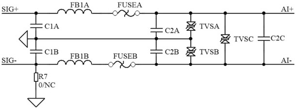 Speed regulation controller analog signal input acquisition circuit and function safety guarantee method thereof