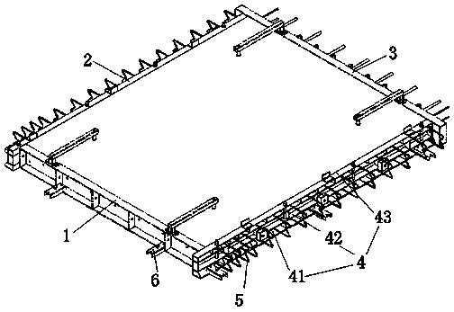 Prefabricated component assembling mold and use method