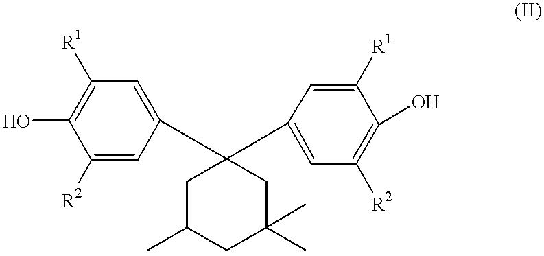 Process for producing 3, 3, 5-trimethylcyclohexylidenebisphenol
