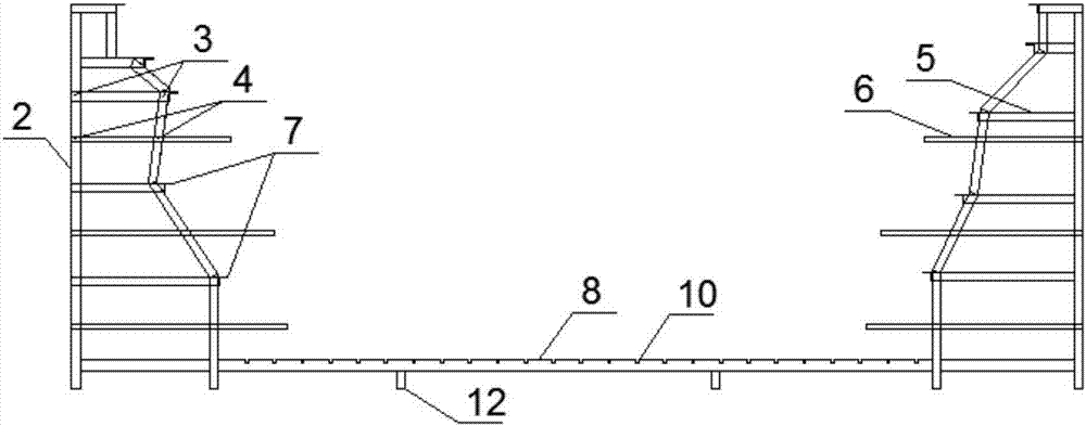 Adjustable prefabricated U-shaped beam steel bar binding clamping fixture and construction method