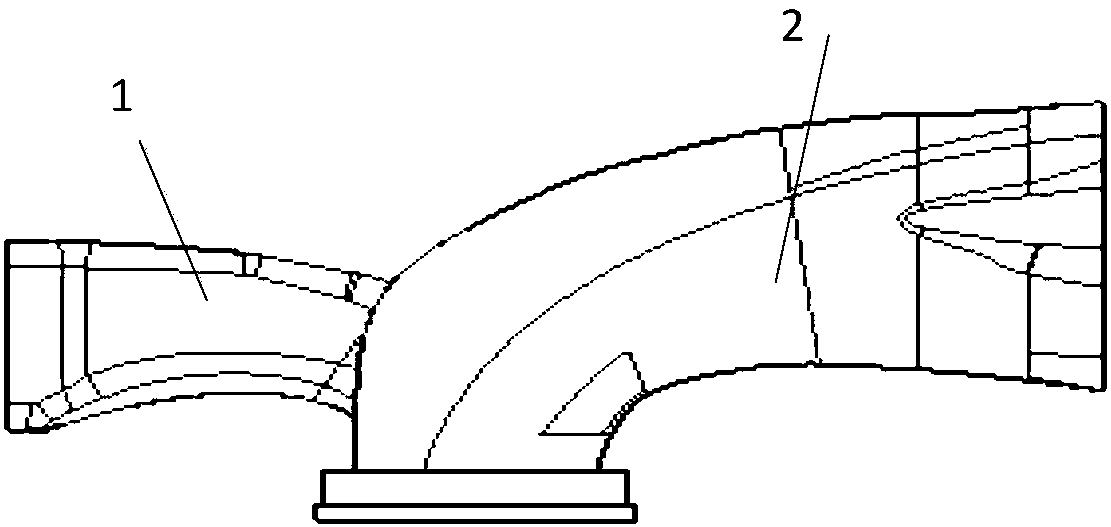 Air channel of engine cylinder cover