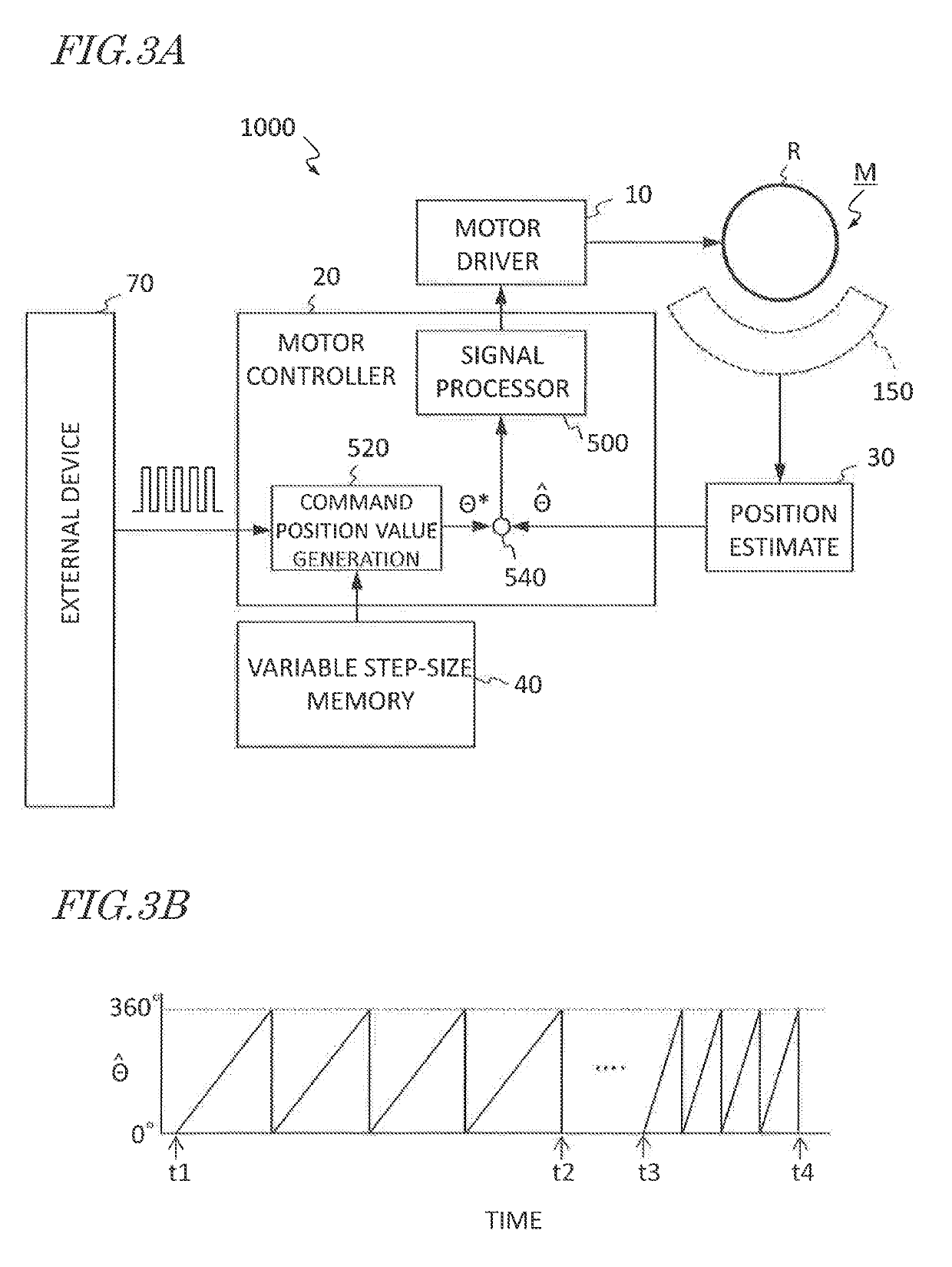 Motor module, motor step operation control system, and  motor control device