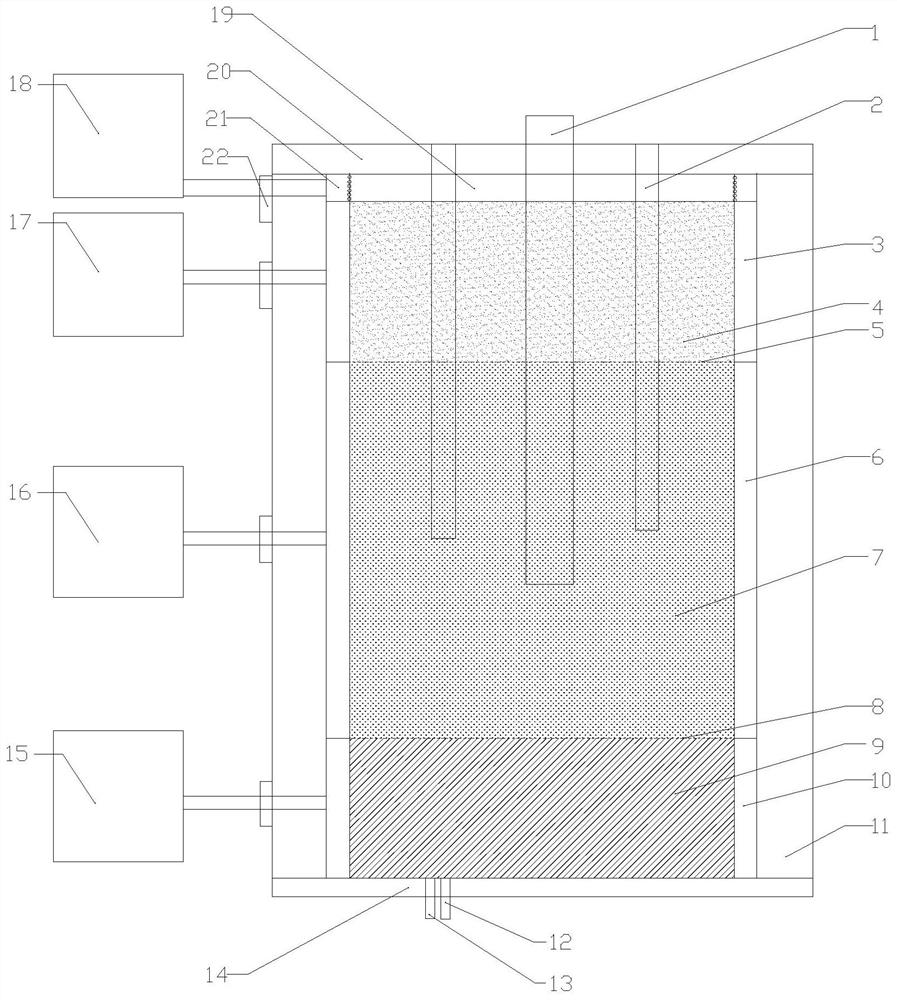 Natural gas hydrate geological stratification device and method