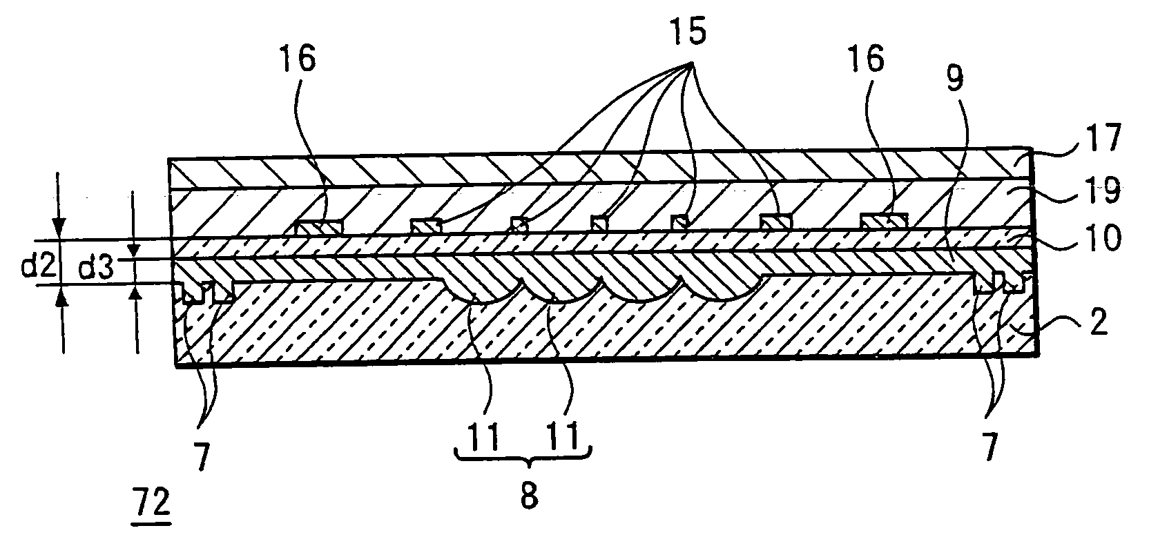 Microlens array substrate and production method therefor