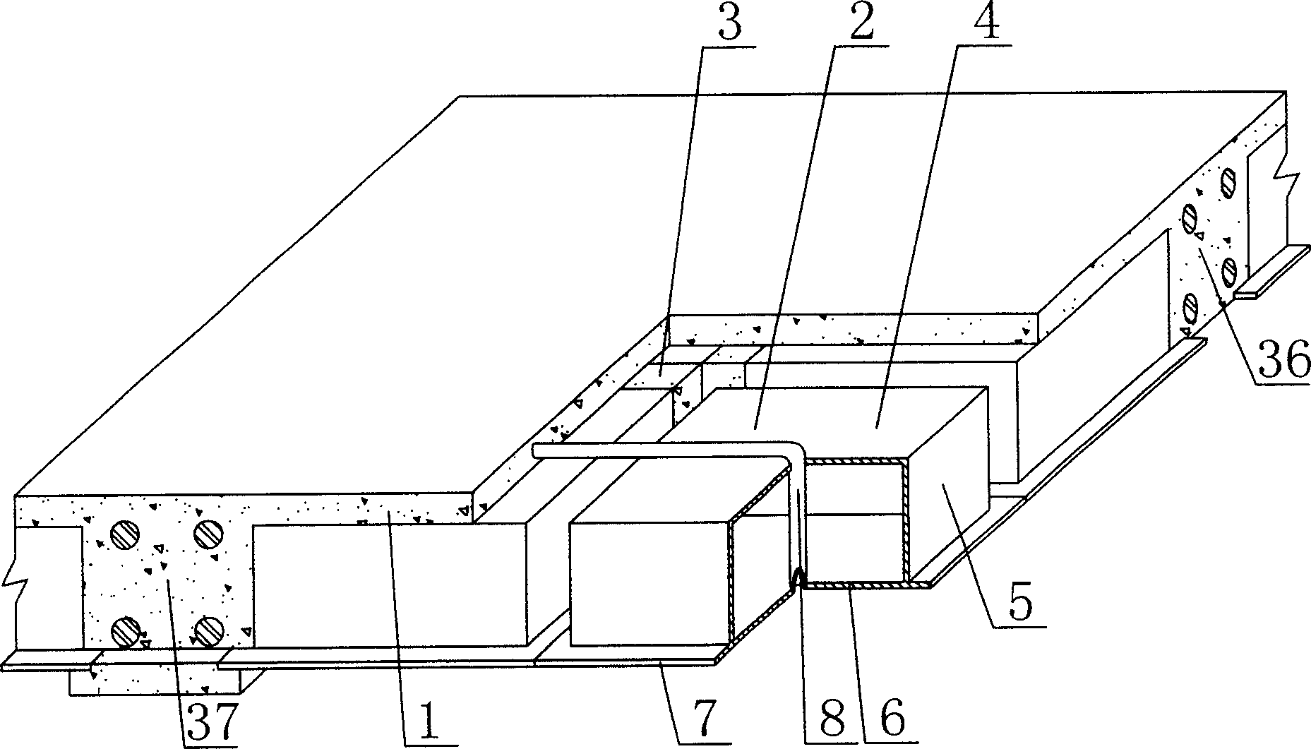 Cast-in-place concrete hollow plate