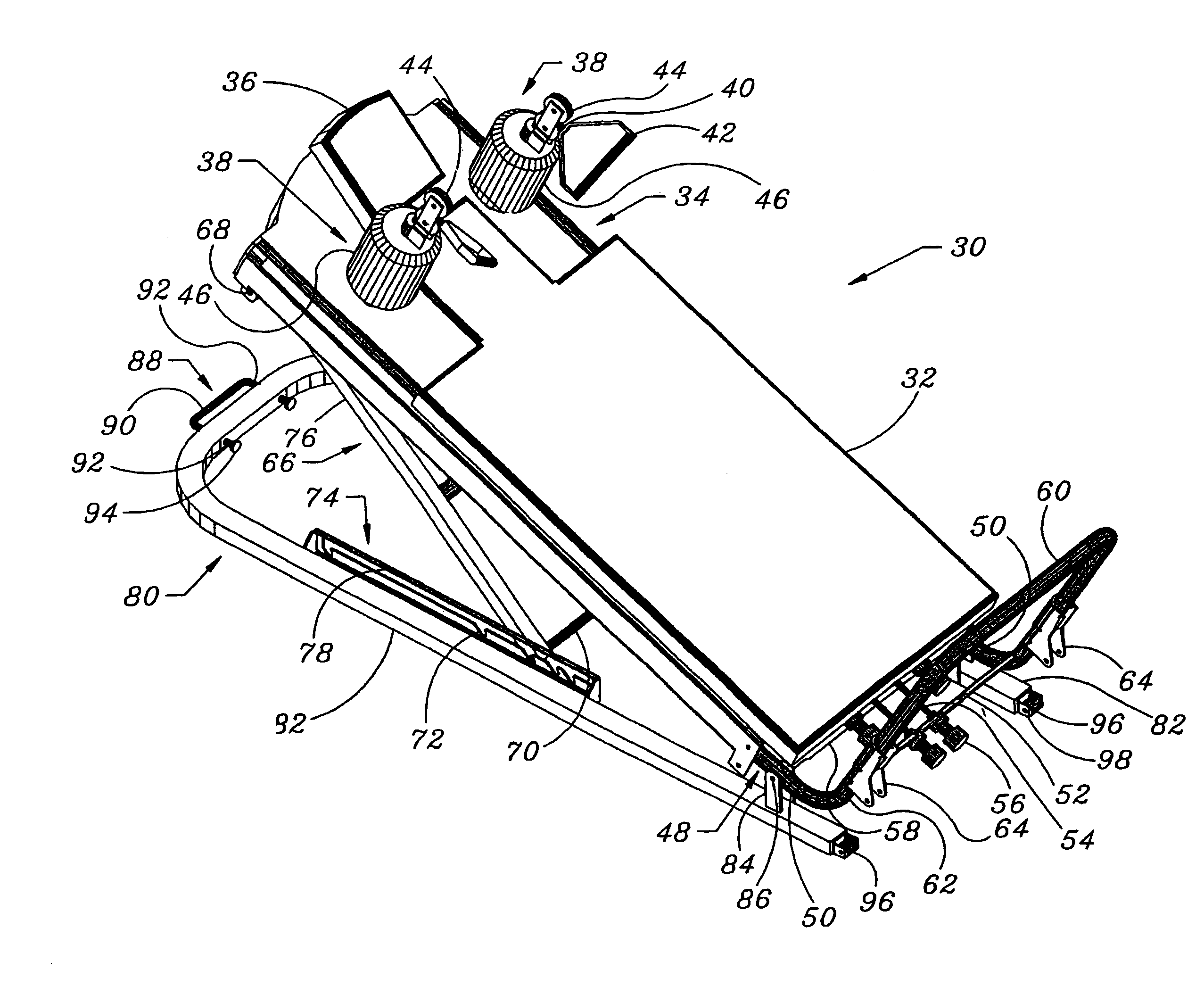 Cantilevering linear motion exercise device and method of physical exercise