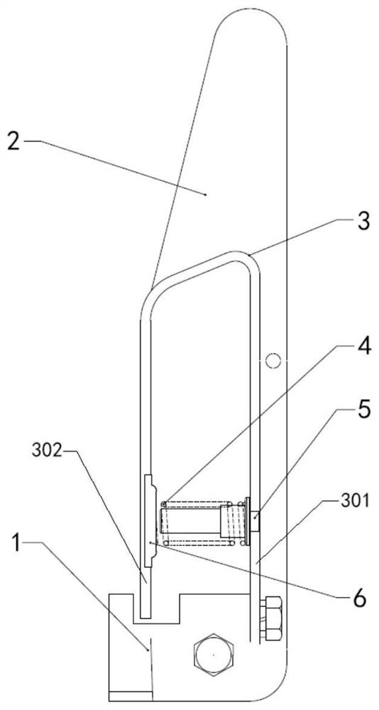 Failure-to-open type disconnecting switch static contact