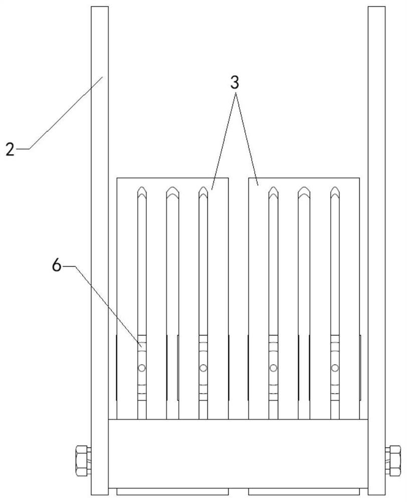 Failure-to-open type disconnecting switch static contact