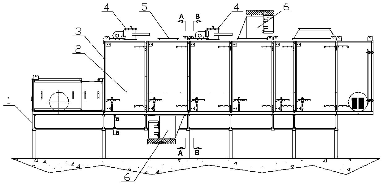 Dryer provided with uniform air distributing system