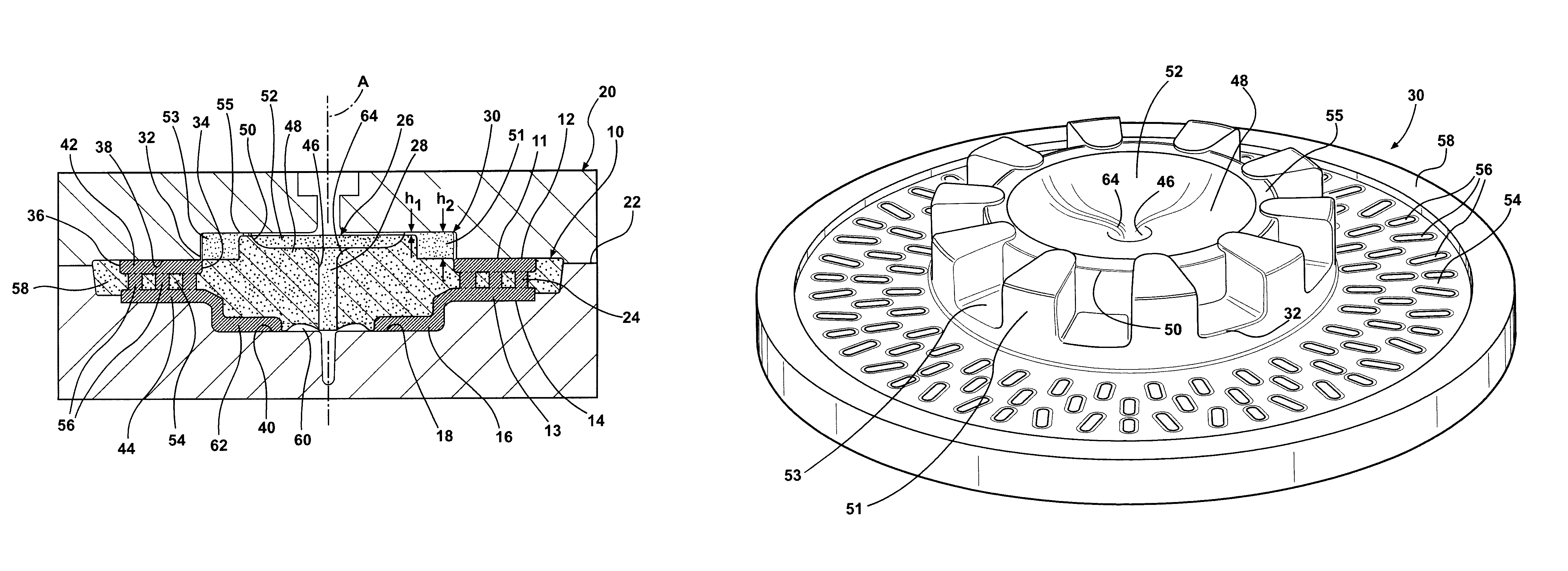 Centrally gated cast metal rotary friction plates and method of manufacture
