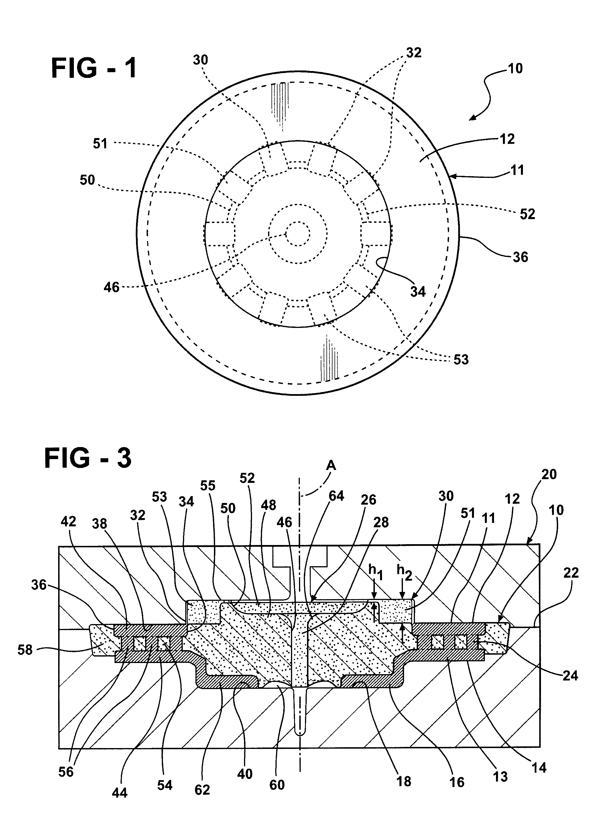 Centrally gated cast metal rotary friction plates and method of manufacture