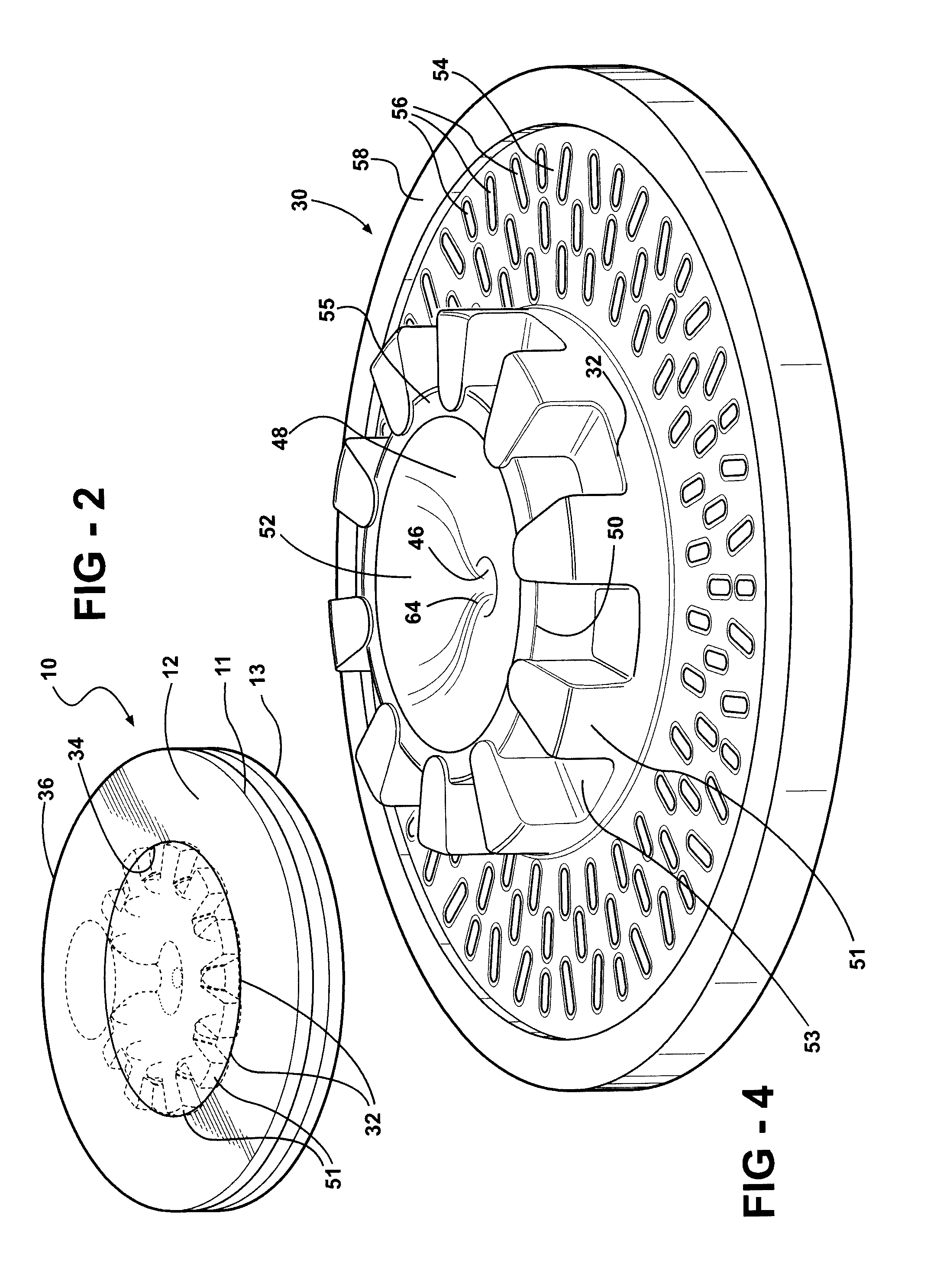 Centrally gated cast metal rotary friction plates and method of manufacture