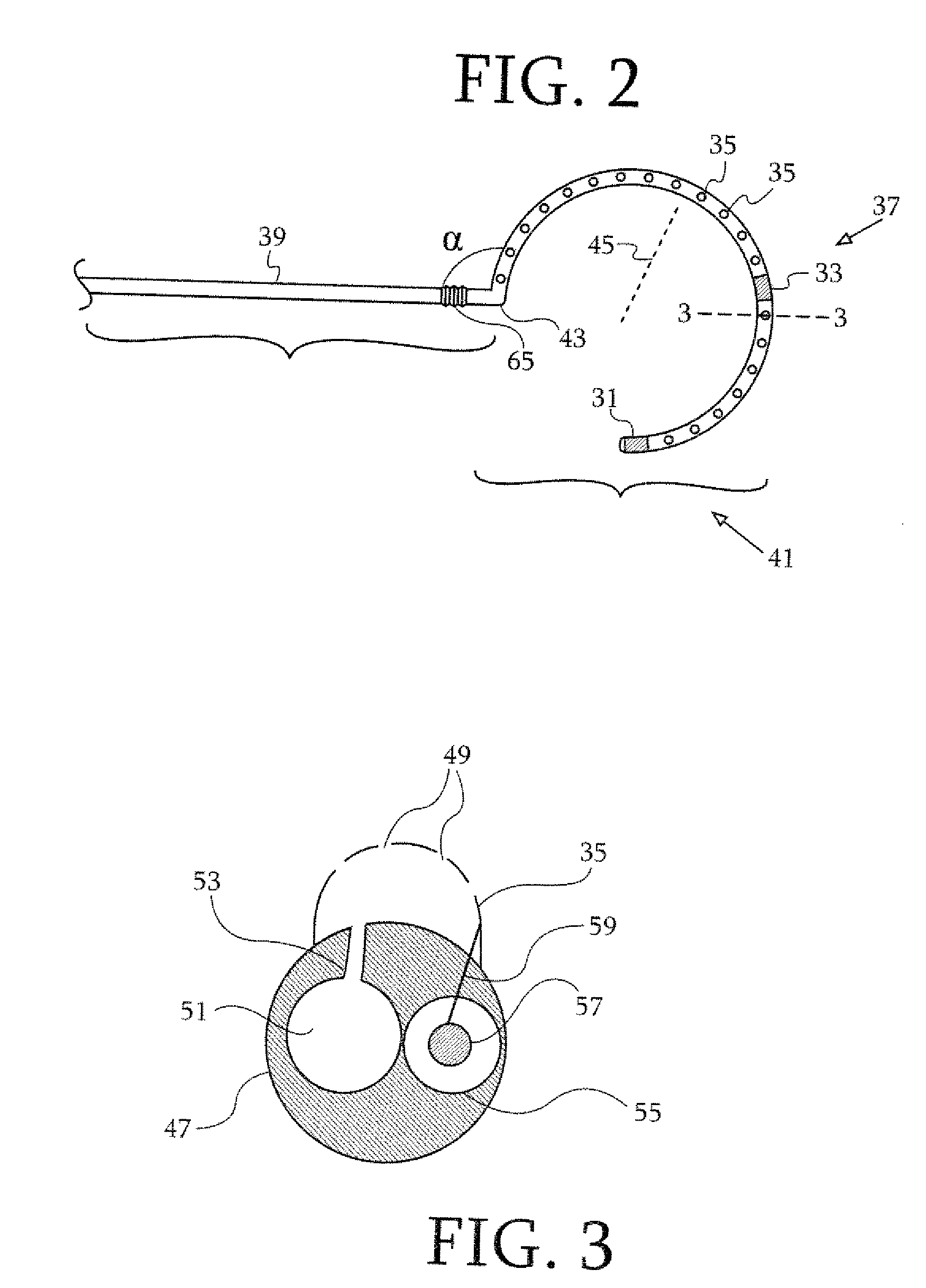 Dual-purpose lasso catheter with irrigation using circumferentially arranged ring bump electrodes