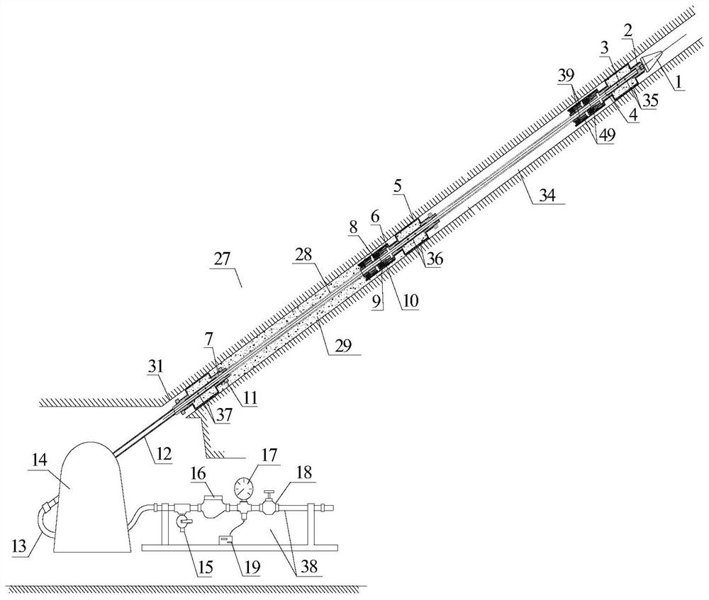 Observation method of multi-stage depressurization water injection based on fracture observation