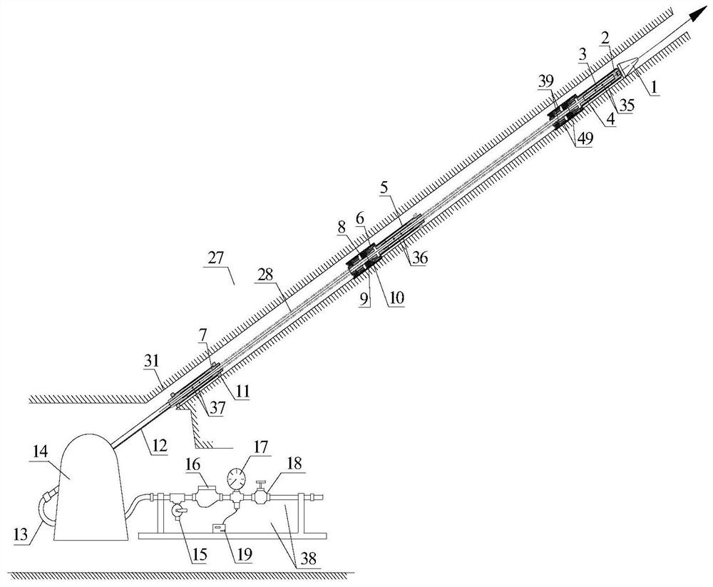 Observation method of multi-stage depressurization water injection based on fracture observation