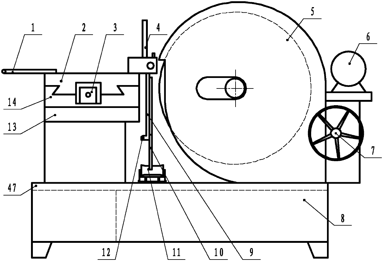 Automatic hydraulic knife grinder