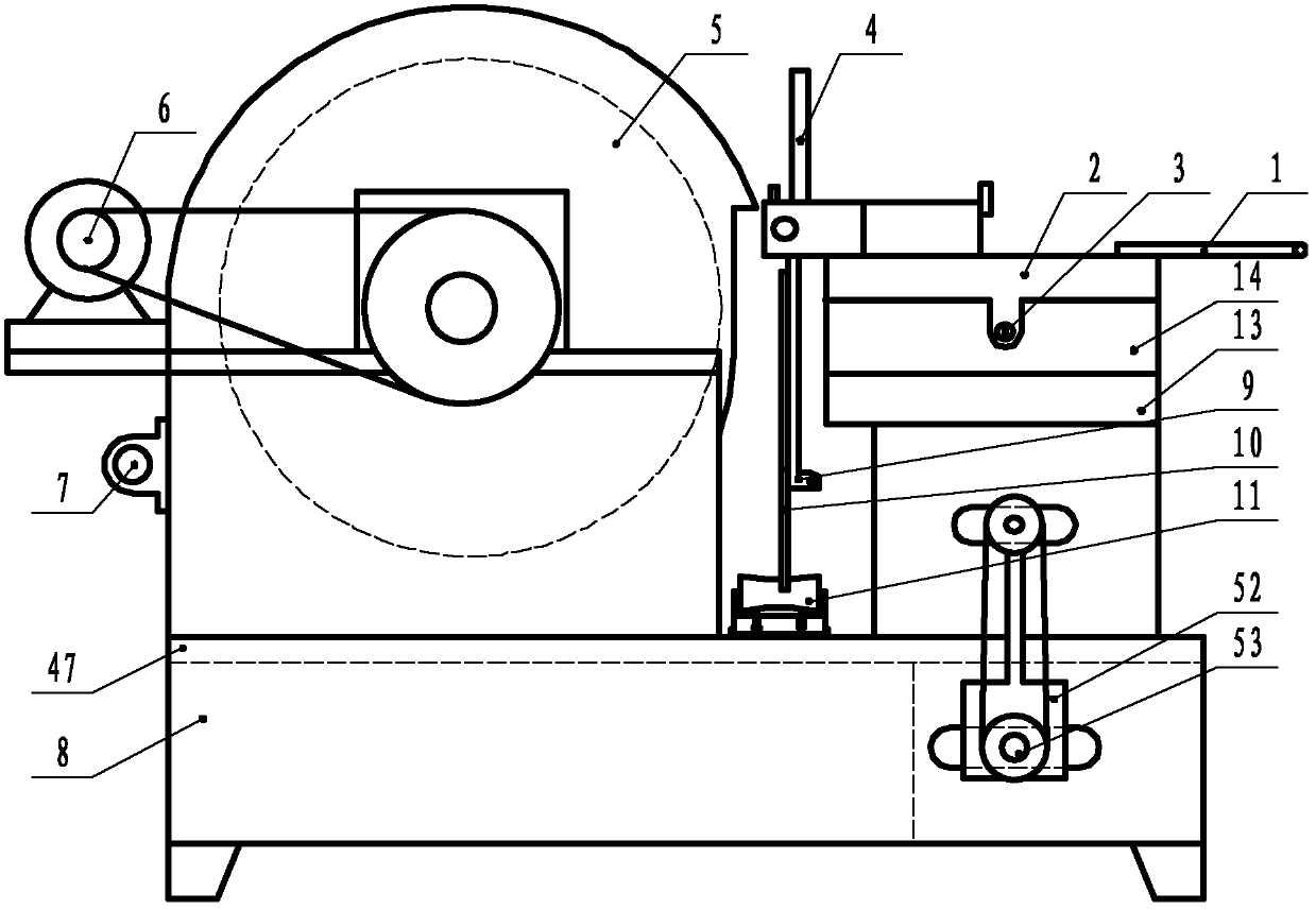 Automatic hydraulic knife grinder