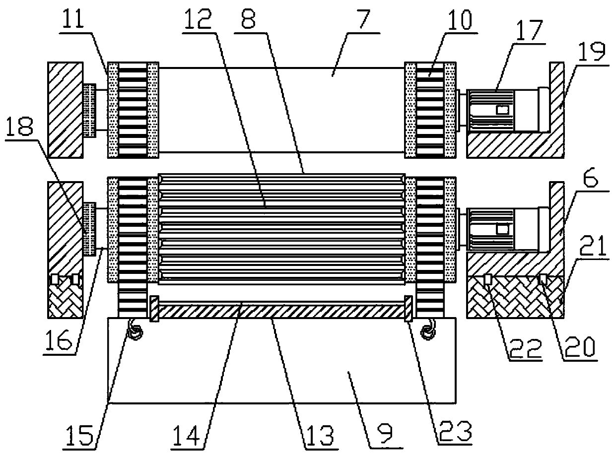 A kind of horizontal moving structure of multi-storey lifting and moving parking equipment