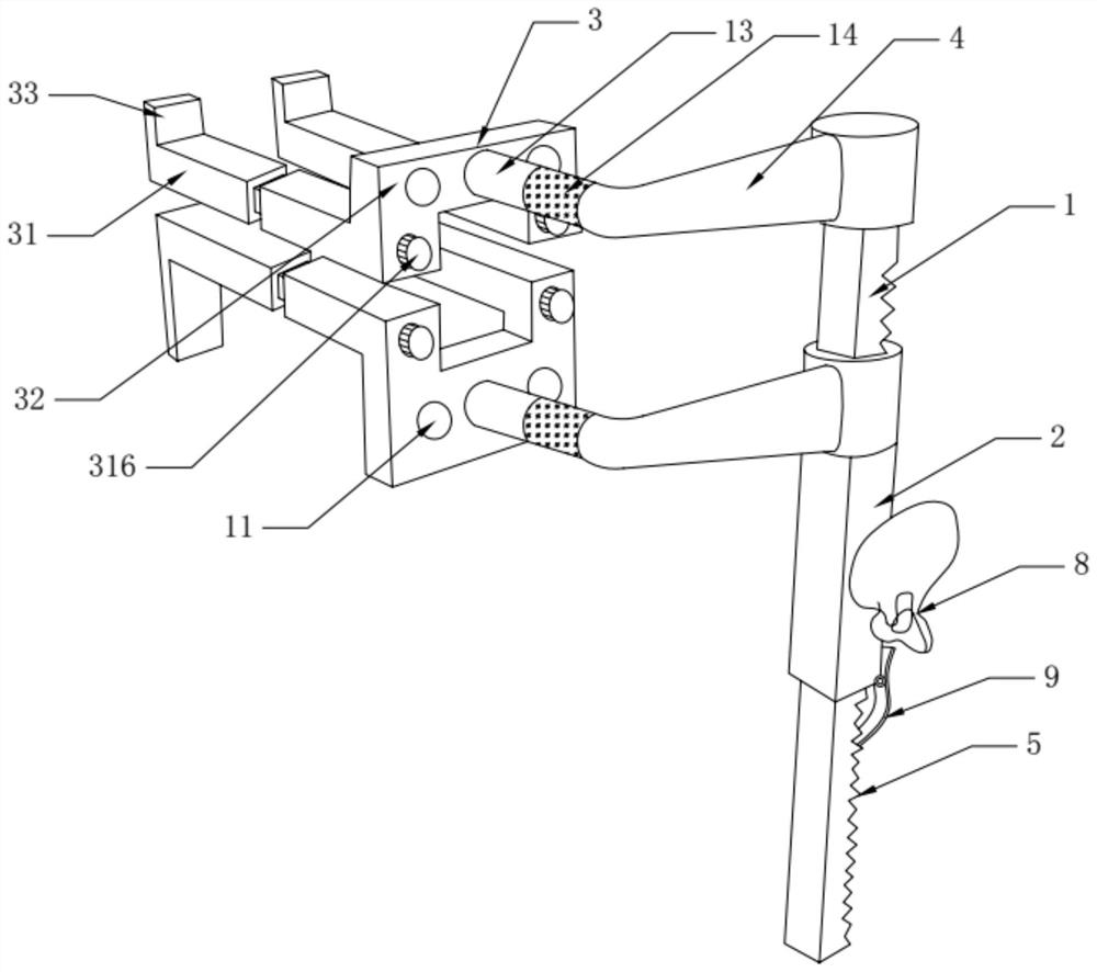 Distraction reduction device for anterior cervical surgery and use method thereof