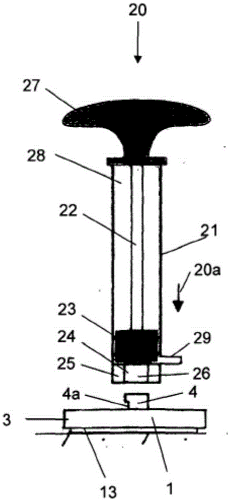 Releasable vacuum holding device