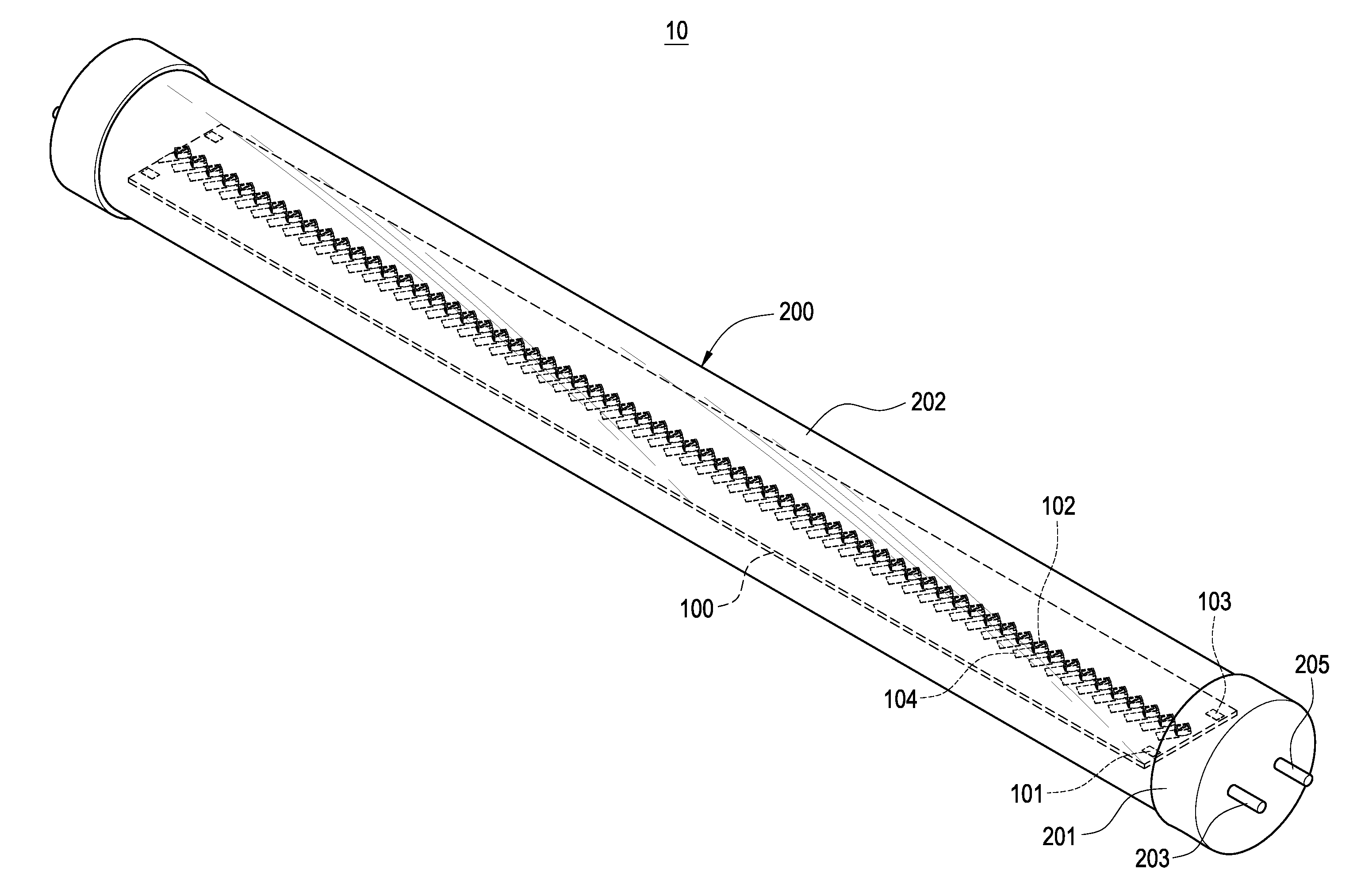 Structure improvement of LED lamp