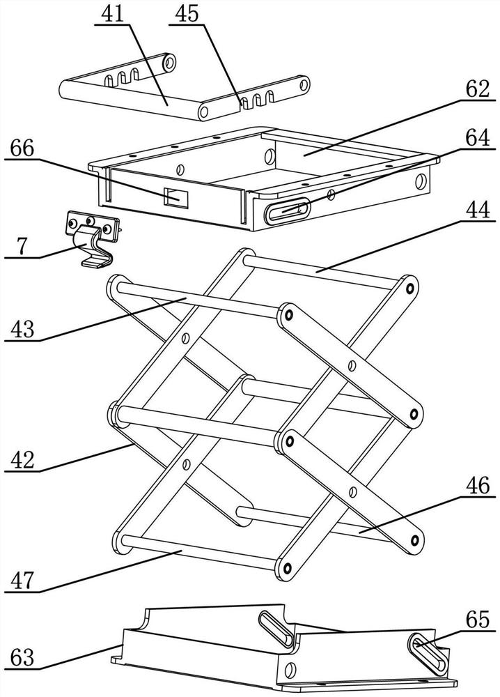 Foldable lifting saddle connecting structure for scooter