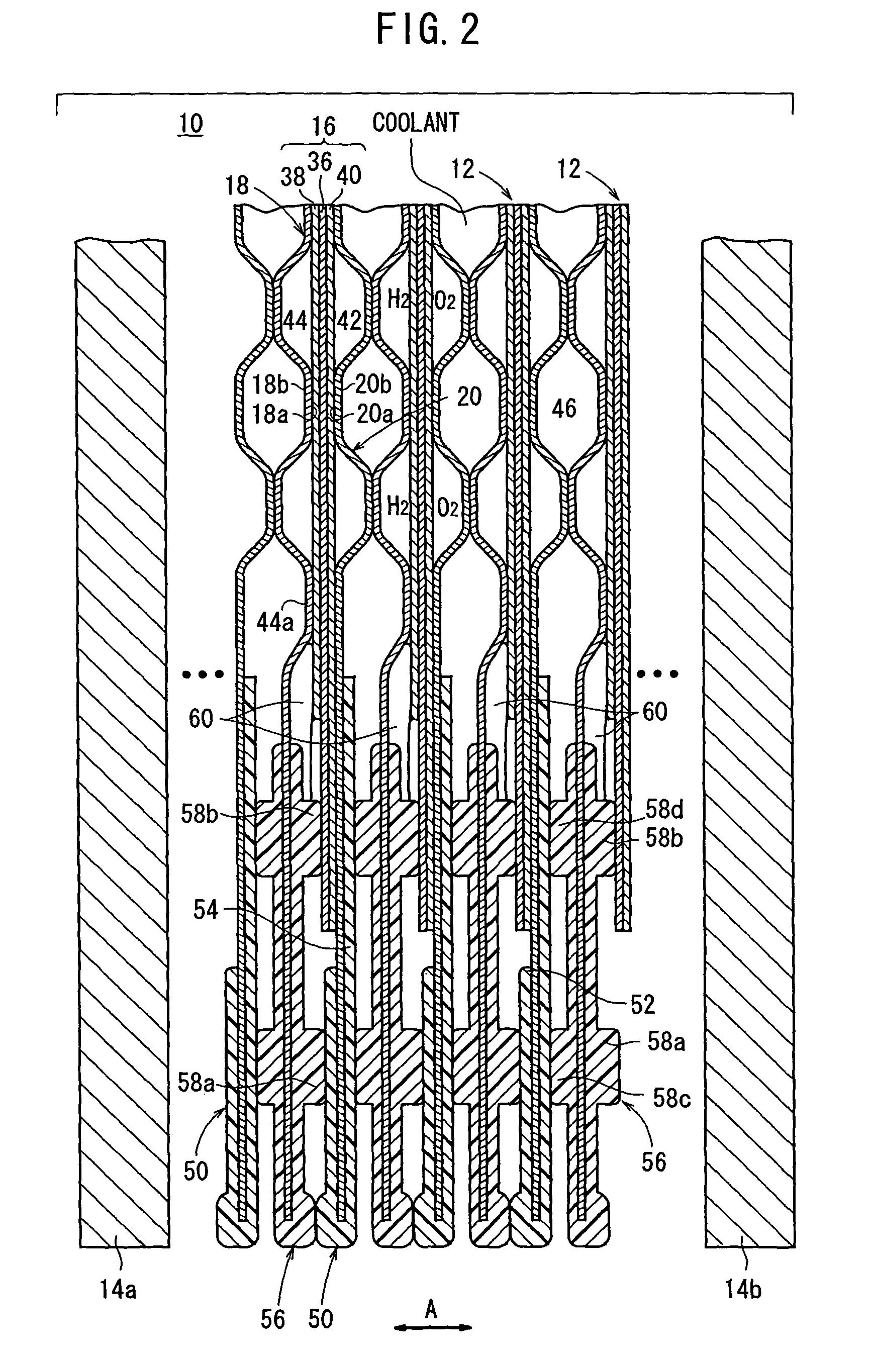 Fuel cell having closure seal