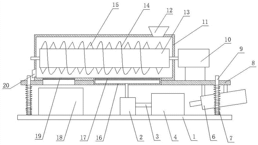 Horizontal corn threshing machine