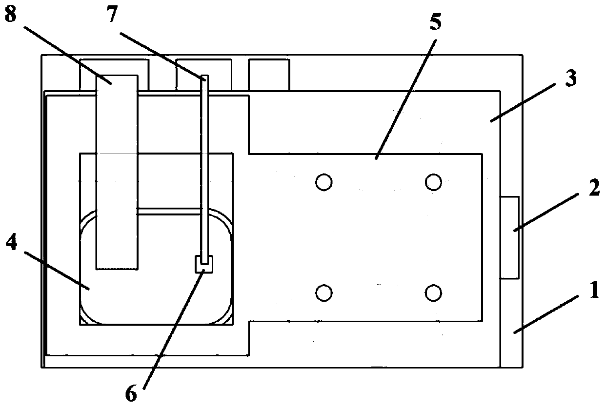 Exploding foil overpressure chip integrating one-shot switch, and detonating device thereof