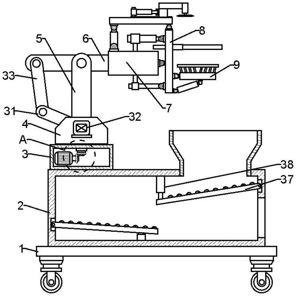 Manually-assisted agricultural conveying and picking machine with multi-angle adjustment and positioning