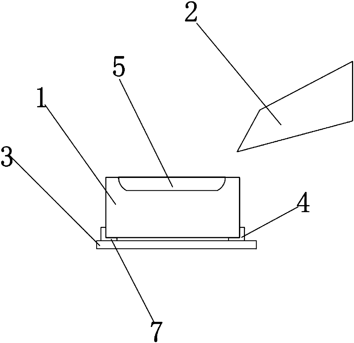 Grain sample blanking and collecting device