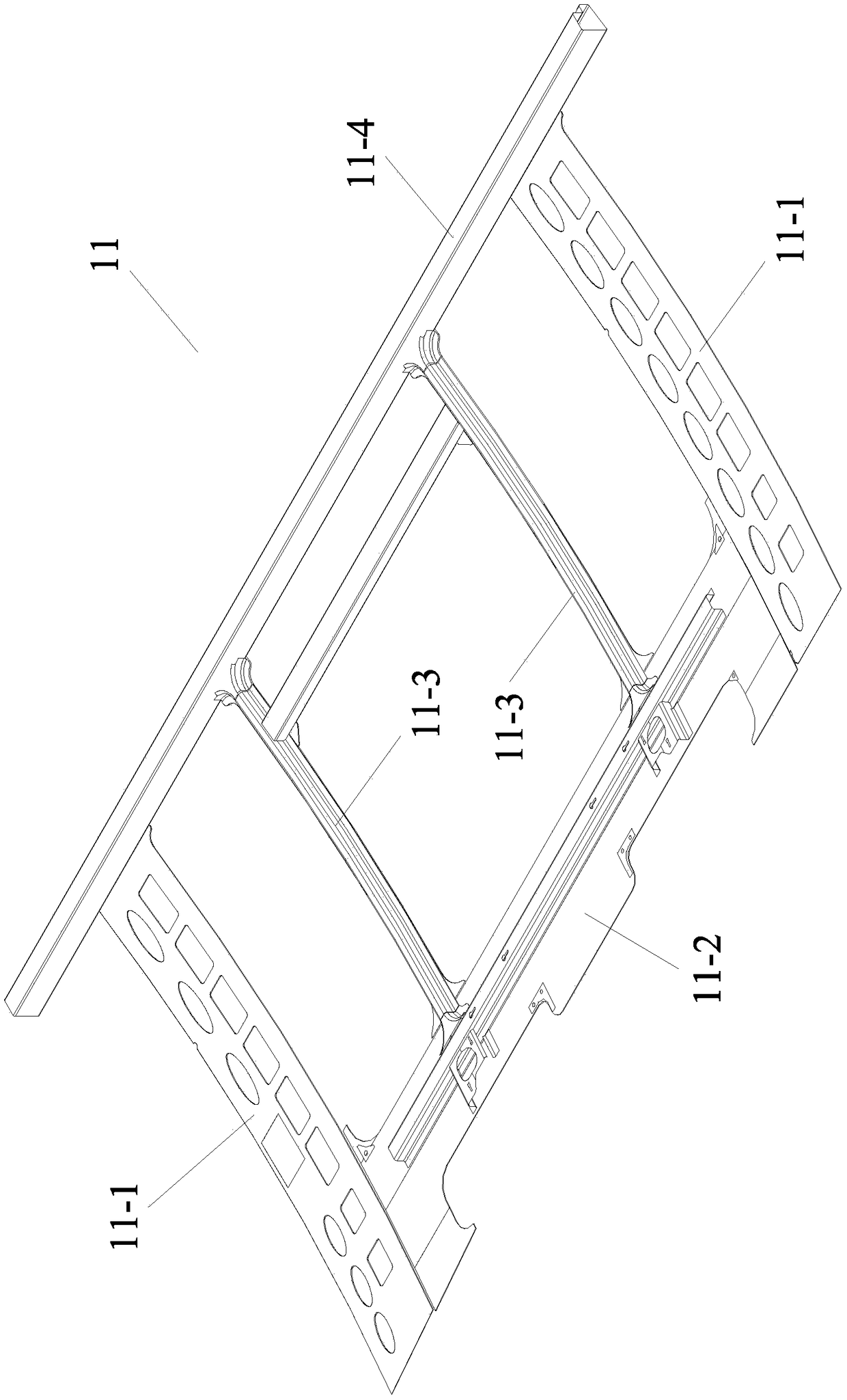 General type assembly welding and positioning device used for various side wall frameworks