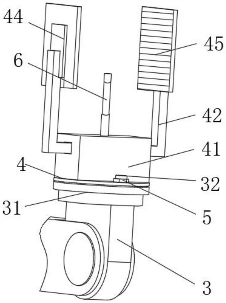 Manipulator clamp for grabbing synthetic cavity of cubic press
