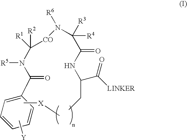 Β-turn peptidomimetic cyclic compounds