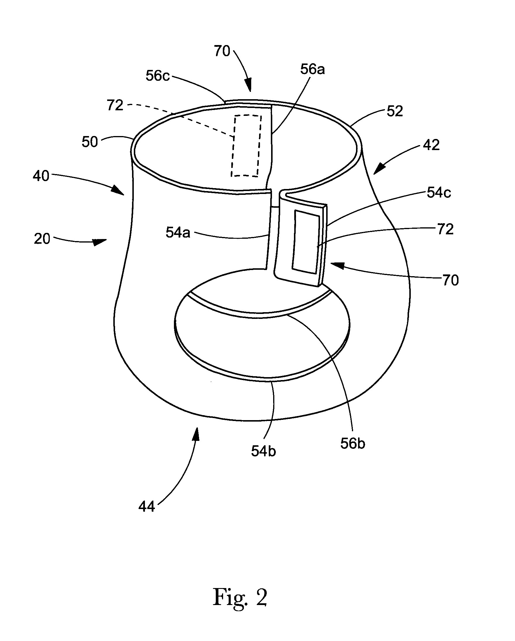 Absorbent article with impregnated sensation material for toilet training