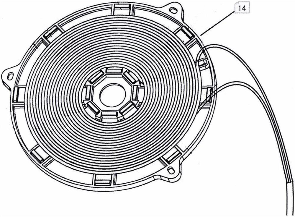 Induction cooker principle type non-contact electric vehicle charging method and application thereof