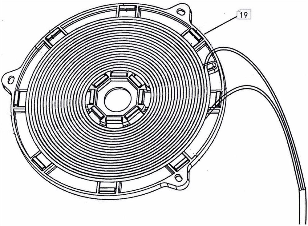 Induction cooker principle type non-contact electric vehicle charging method and application thereof