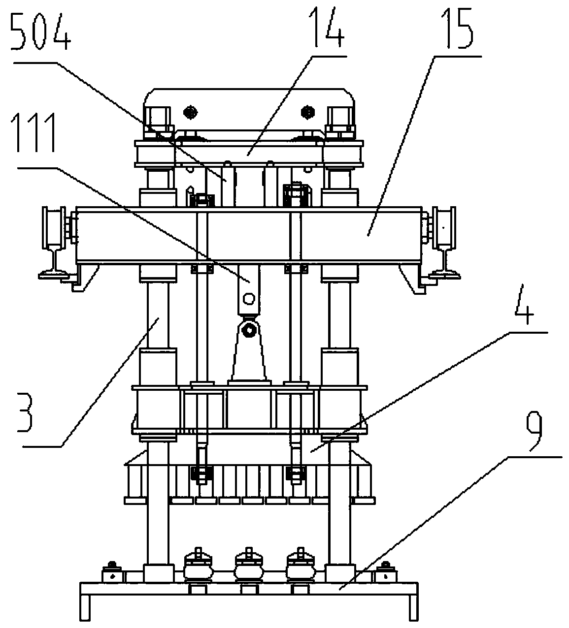 Hydraulic control system of building block forming machine