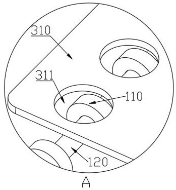 A printed circuit board edge automatic film sticking device