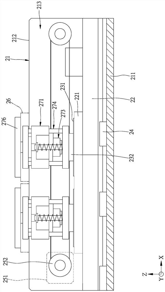 Modularized testing device and testing equipment applied by modularized testing device