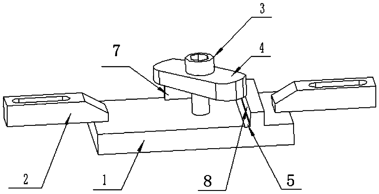 Clamping and positioning process for part with multiple inclined surfaces