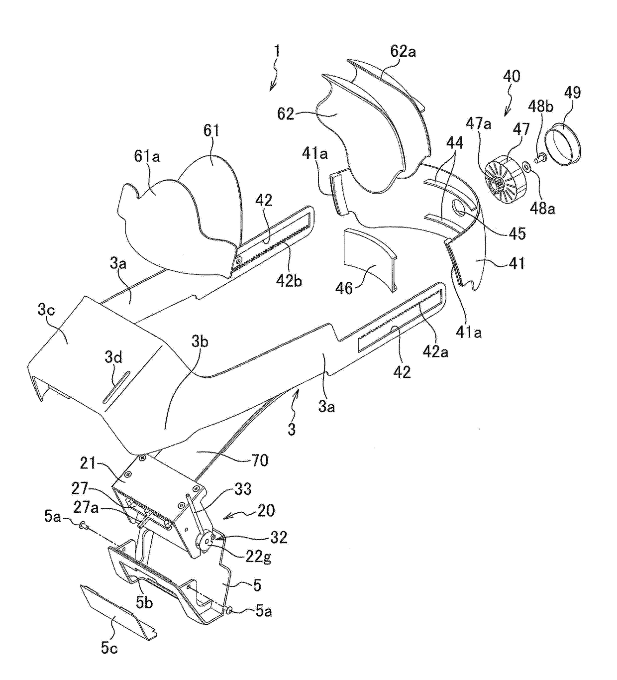 Head-mounted type lighting device